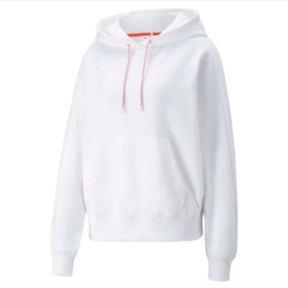 Puma x Vogue Logo Hoodie in White - Picture 2 of 5